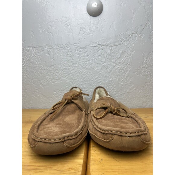 Ugg Men's Byron Brown Suede Wool Slip On Moc. Loafer Slipper Size 12 - Picture 2 of 11